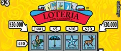 LOTERIA $3 scratch-off ticket (image: California Lottery)