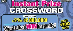Instant Prize Crossword $20 scratch-off ticket (image: California Lottery)