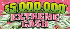 $5,000,000 Extreme Cash $20 scratch-off ticket (image: California Lottery)
