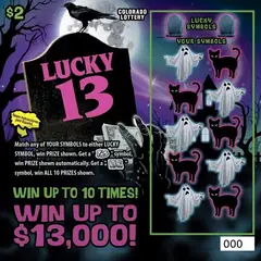 LUCKY 13 $2 scratch-off ticket (image: Colorado Lottery)