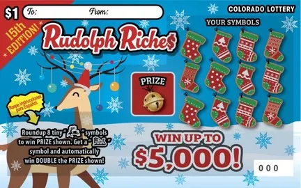 REINDEER RICHES $1 Colorado scratch-off ticket
