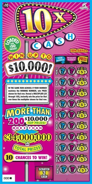 10X Cash 18Th Edition $10 Connecticut scratch-off ticket