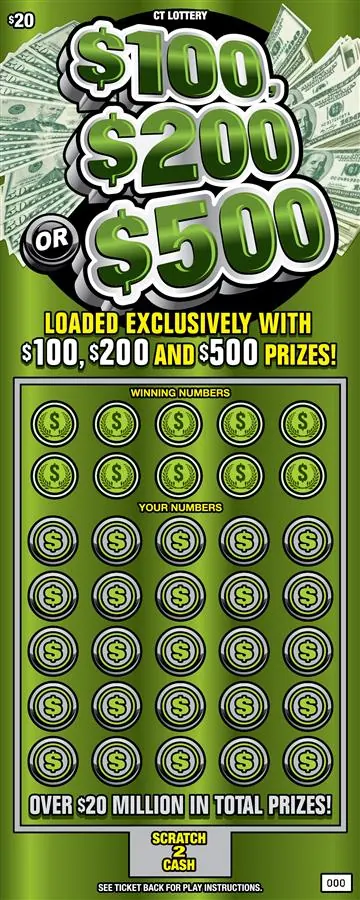 $$100, $200 Or $500 $20 Connecticut scratch-off ticket