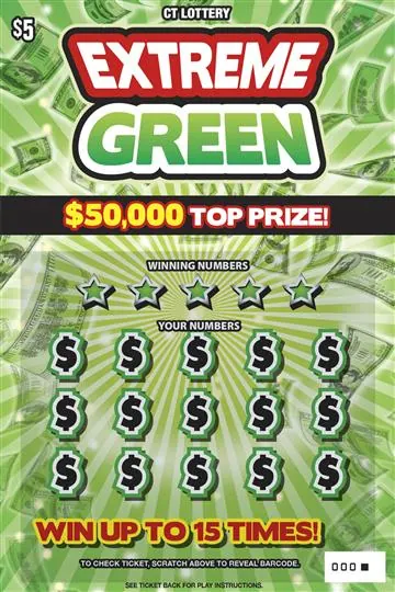 Extreme Green $5 Connecticut scratch-off ticket
