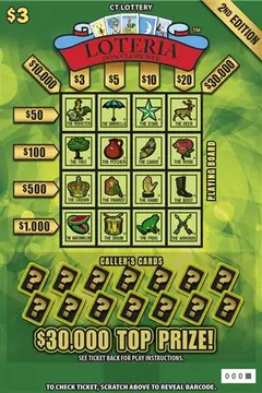 Loteria 2Nd Edition $3 scratch-off ticket