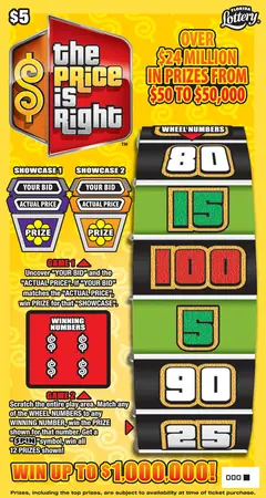 The Price is Right™ $5 scratch-off ticket