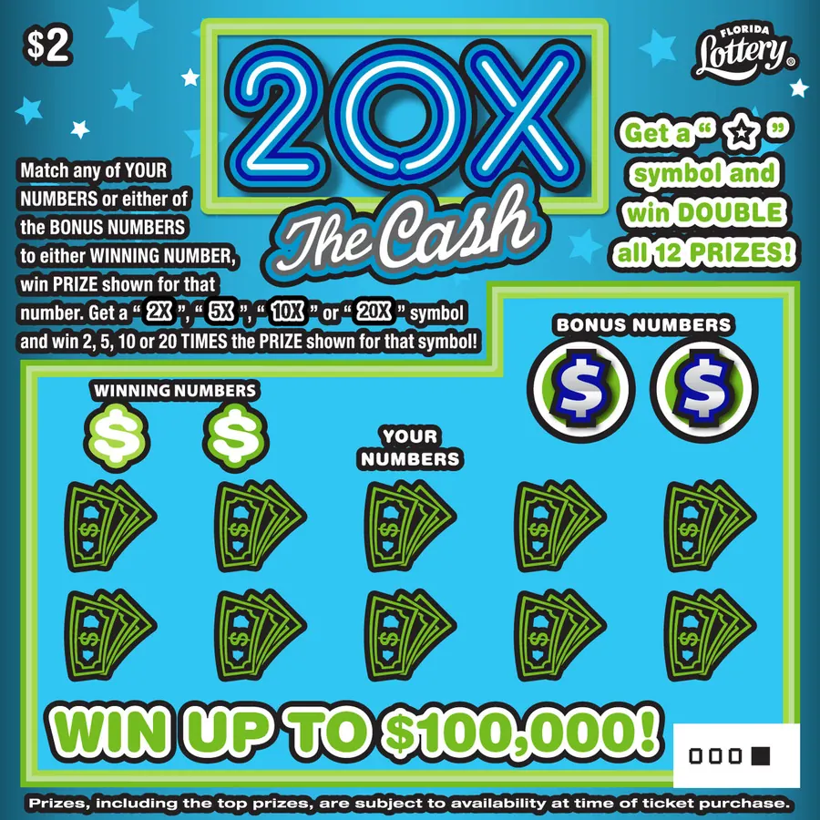 20X The Cash $2 Florida scratch-off ticket