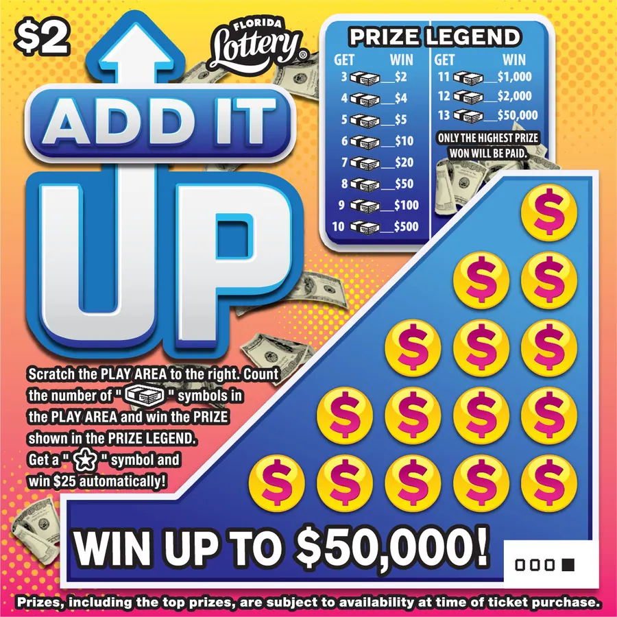 Add It Up $2 Florida scratch-off ticket