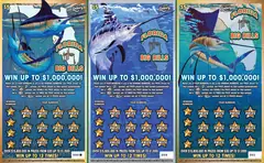 GUY HARVEY© FLORIDA BIG BILLS $5 scratch-off ticket