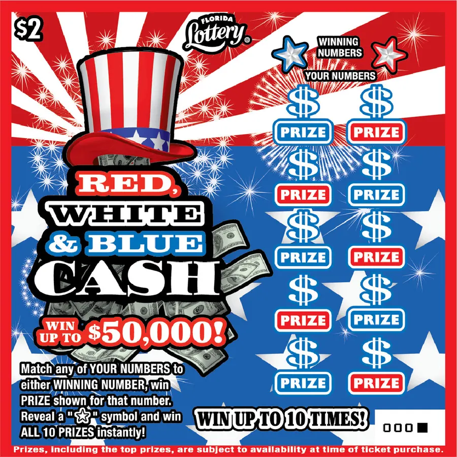 Red, White & Blue Cash $2 Florida scratch-off ticket