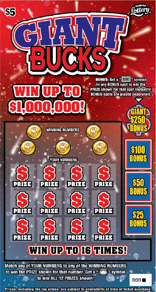 GIANT BUCKS $5 Florida scratch-off ticket