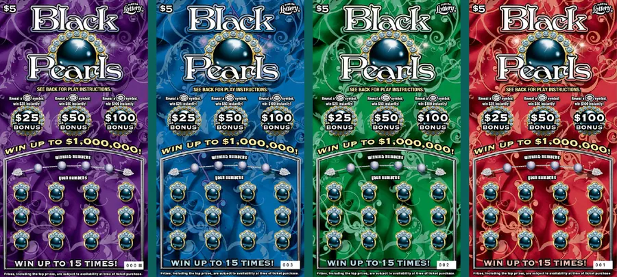 Black Pearls $5 Florida scratch-off ticket