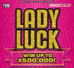 Lady Luck $20 scratch-off ticket