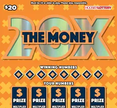 20X The Money $20 scratch-off ticket