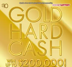 Gold Hard Cash $10 scratch-off ticket (image: Indiana Lottery)