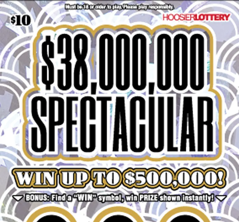 $38,000,000 Spectacular $10 Indiana scratch-off ticket