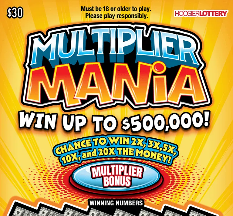 Multiplier Mania $30 Indiana scratch-off ticket