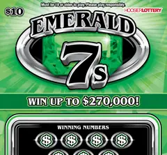 Emerald 7S $10 scratch-off ticket