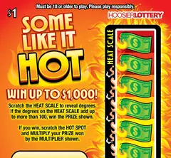 Some Like It Hot $1 scratch-off ticket