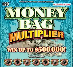 Money Bag Multiplier $20 scratch-off ticket (image: Indiana Lottery)