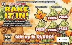 Rake It In! $1 scratch-off ticket