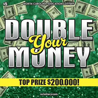 Double Your Money $5 North Carolina scratch-off ticket