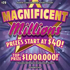 Magnificent Millions $20 scratch-off ticket
