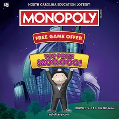 $5 MONOPOLY® $5 scratch-off ticket