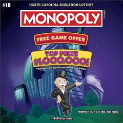 $10 MONOPOLY® $10 scratch-off ticket
