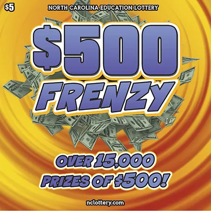 $500 Frenzy $5 North Carolina scratch-off ticket