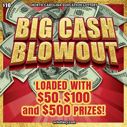 Big Cash Blowout $10 North Carolina scratch-off ticket