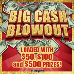 Big Cash Blowout $10 scratch-off ticket