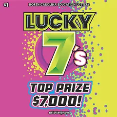 Lucky 7s $1 scratch-off ticket