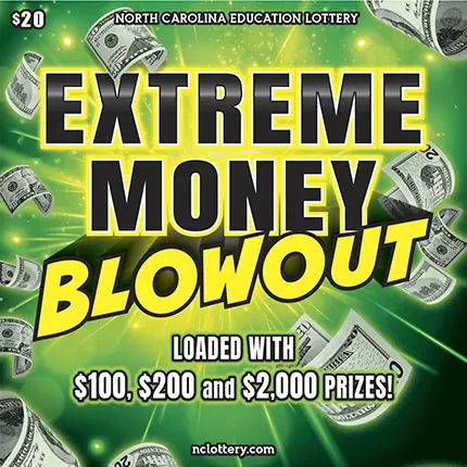 Extreme Money Blowout $20 North Carolina scratch-off ticket