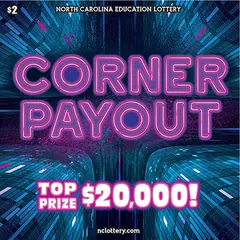 Corner Payout $2 scratch-off ticket