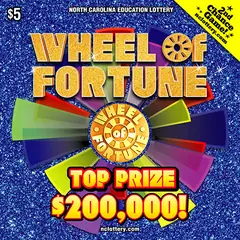 Wheel of Fortune $5 scratch-off ticket (image: North Carolina Lottery)