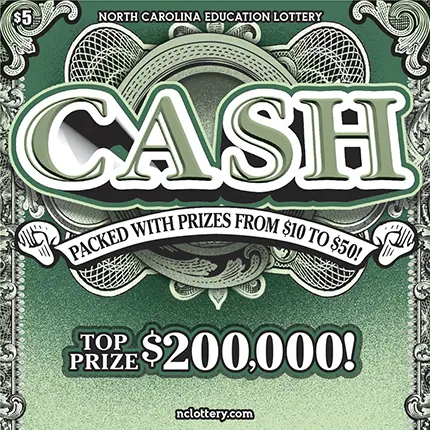 CASH $5 North Carolina scratch-off ticket