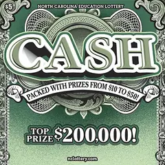 CASH $5 scratch-off ticket