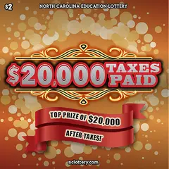 $20,000 Taxes Paid $2 scratch-off ticket