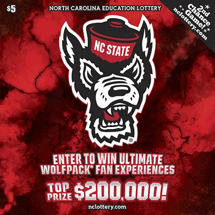 NC State® $5 North Carolina scratch-off ticket