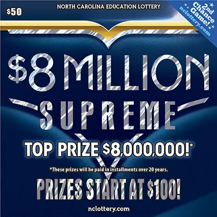 $8 Million Supreme $50 North Carolina scratch-off ticket