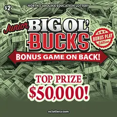 Junior BIG OL' BUCKS® $2 scratch-off ticket
