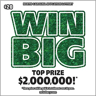 Win Big $20 North Carolina scratch-off ticket