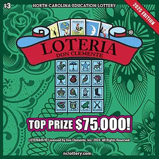 LOTERIA® $3 North Carolina scratch-off ticket