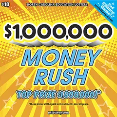 $1,000,000 Money Rush $10 scratch-off ticket
