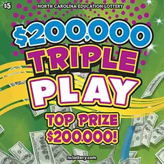 $200,000 Triple Play $5 scratch-off ticket