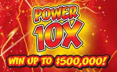 Power 10X $10 scratch-off ticket