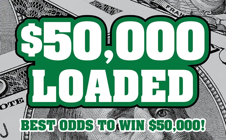 $50,000 Loaded $30 New Jersey scratch-off ticket
