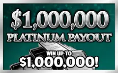 $1,000,000 Platinum Payout $20 scratch-off ticket