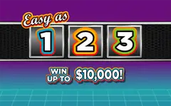 Easy As 123 $2 scratch-off ticket
